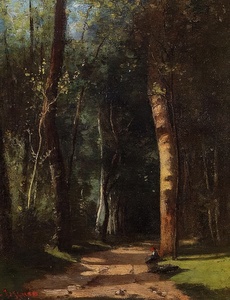 In the Woods 1859 Camille Pissarro