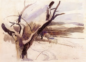 Winter Farm Scene   Contemporary Realism - Andrew Wyeth
