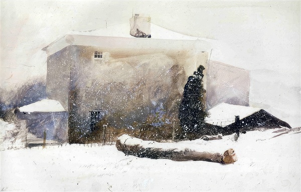 First Snow   Contemporary Realism - Andrew Wyeth Print