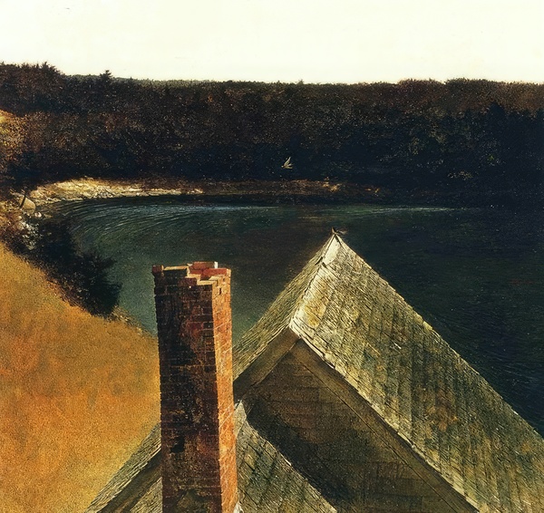 End of Olsons   Regionalism - Andrew Wyeth Print