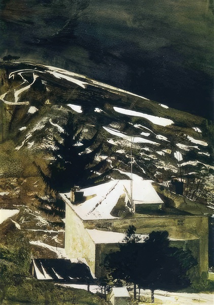 Wolf Moon   1975 - Andrew Wyeth Digital Download