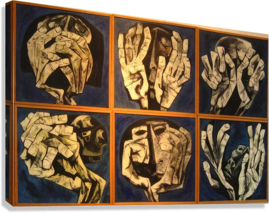 OUSWALDO GUAYASAMIN  22 Canvas Print
