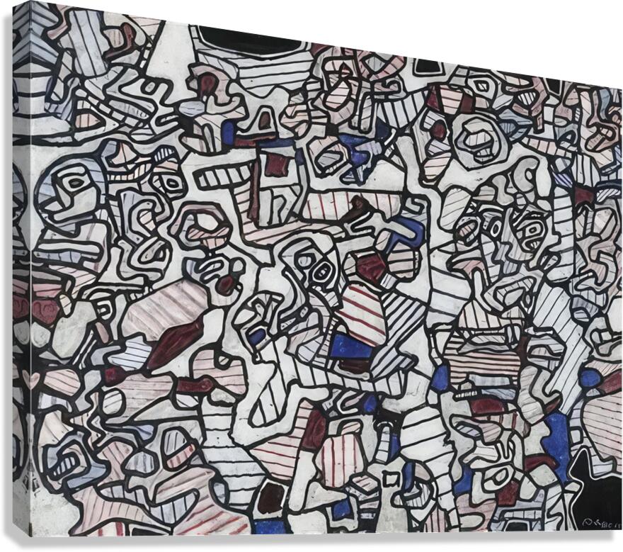 JEAN DUBUFFET 2 Canvas Print