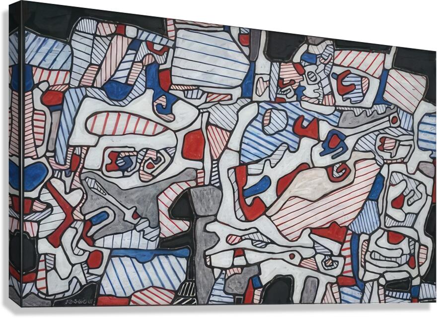 JEAN DUBUFFET 4 Canvas Print