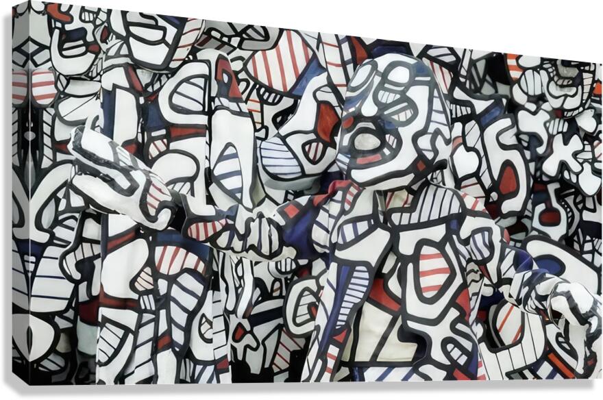 JEAN DUBUFFET 8 Canvas Print