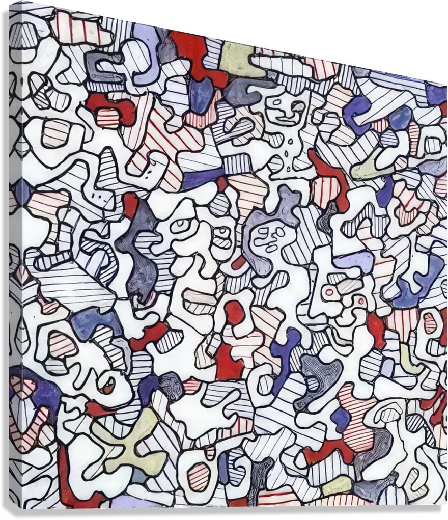 JEAN DUBUFFET 16 Canvas Print