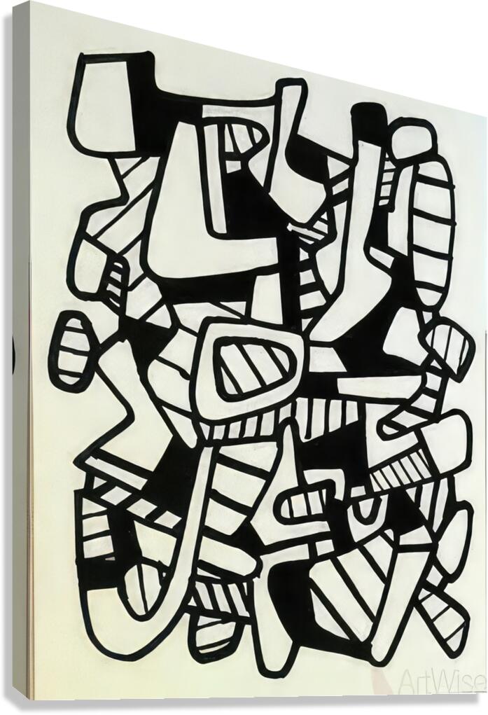 JEAN DUBUFFET 24 Canvas Print
