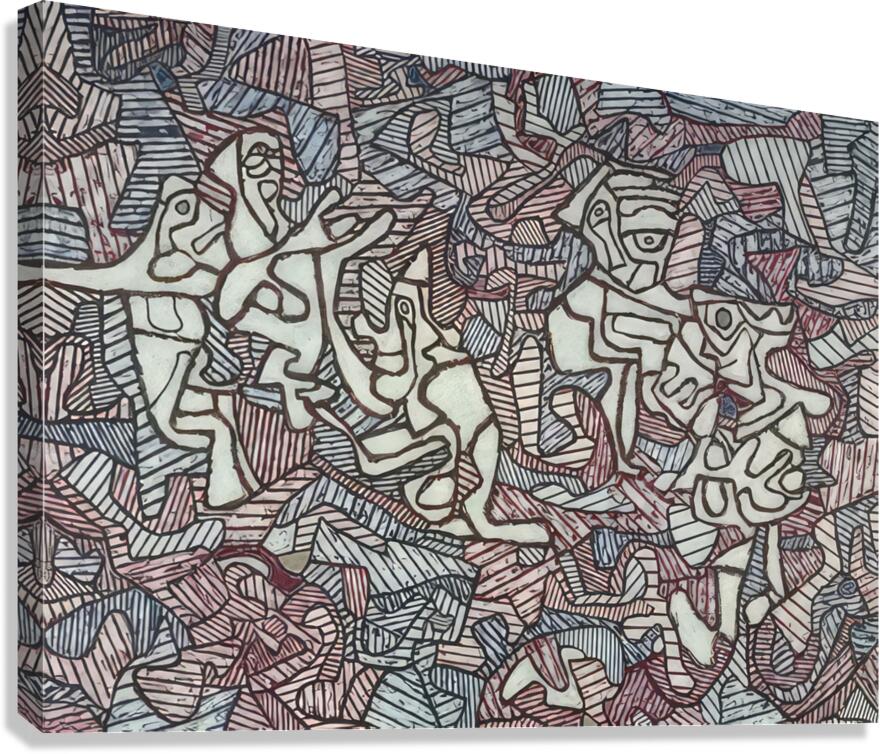 JEAN DUBUFFET 35 Canvas Print