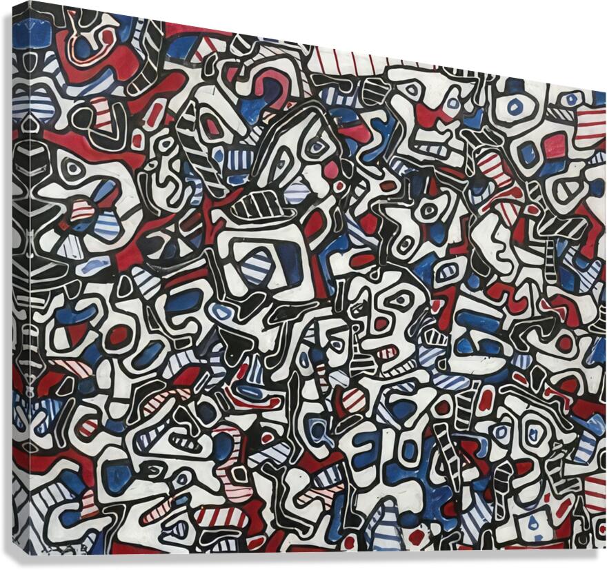 JEAN DUBUFFET 43 Canvas Print