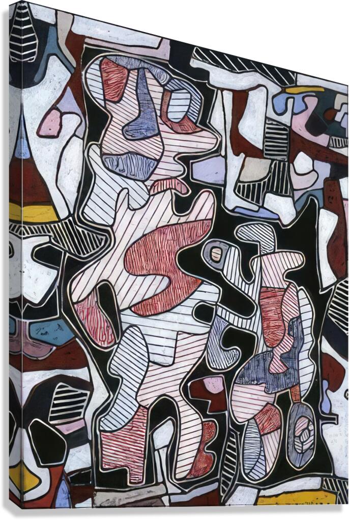 JEAN DUBUFFET 51 Canvas Print