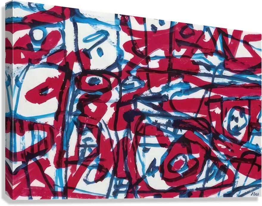 JEAN DUBUFFET 52 Canvas Print