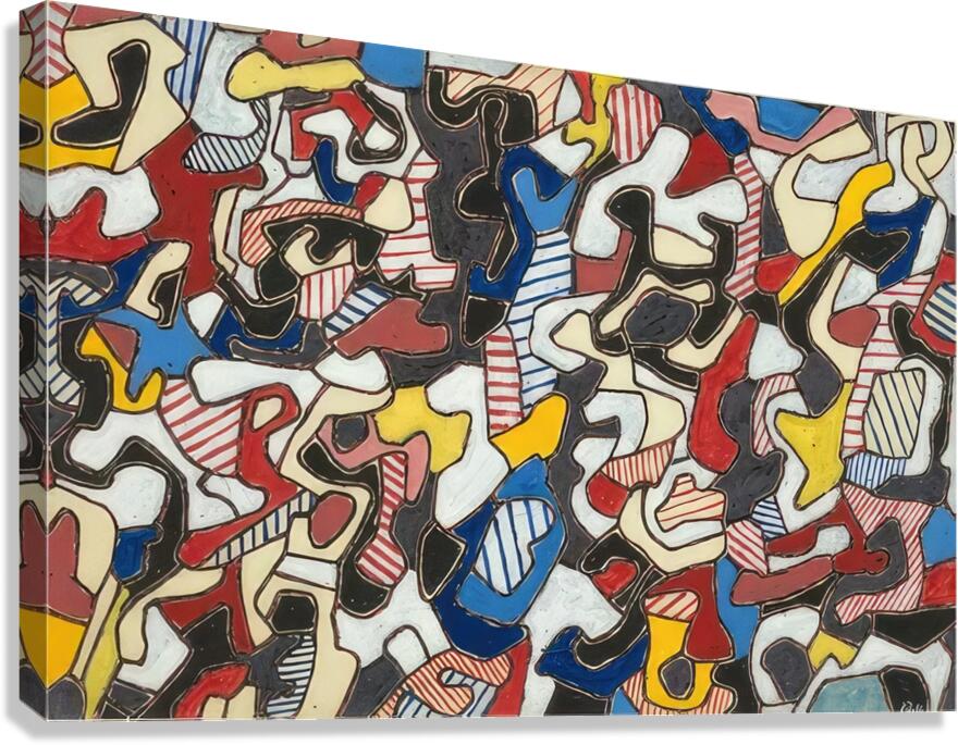 JEAN DUBUFFET 53 Canvas Print
