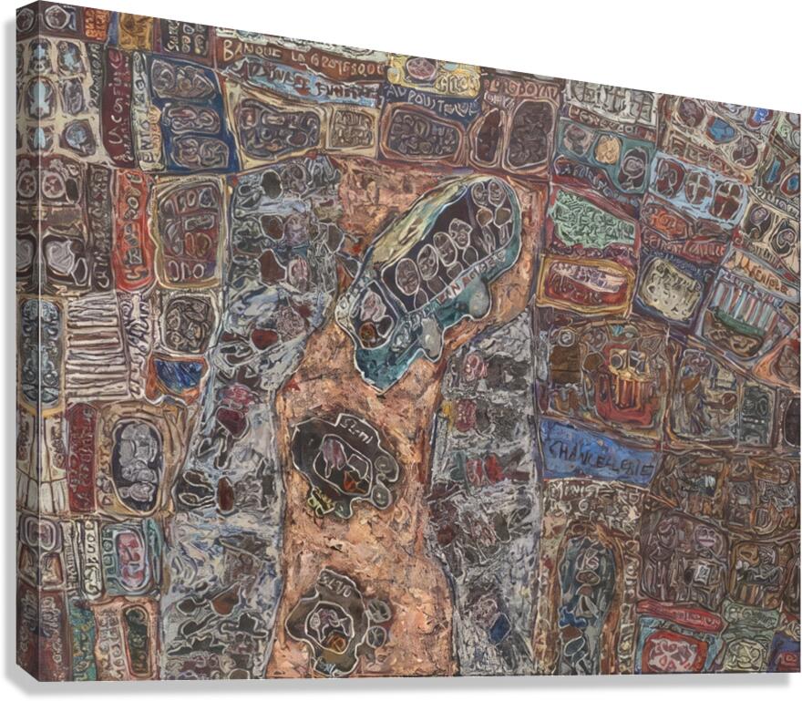 JEAN DUBUFFET 55 Canvas Print