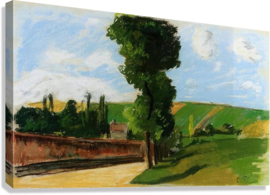 Landscape at Pontoise 2 1873 Camille Pissarro Canvas Print