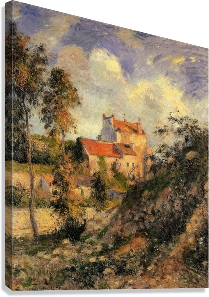 Les mathurins Pontoise 1877 Camille Pissarro. Canvas Print