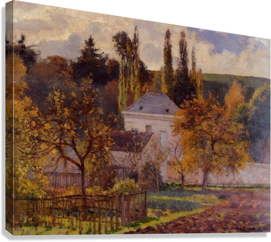 Bourgeois House in l Hermitage Pontoise 1873 Canvas Print