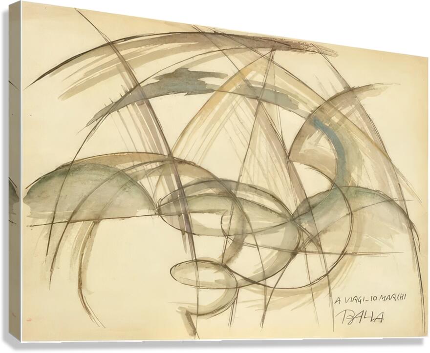 Artwork by Giacomo Balla  22 Canvas Print