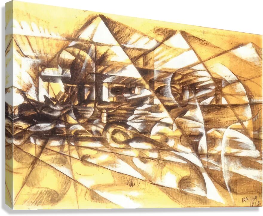 Artwork by Giacomo Balla  50 Canvas Print