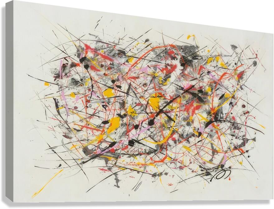 Jackson Pollock 3 Canvas Print