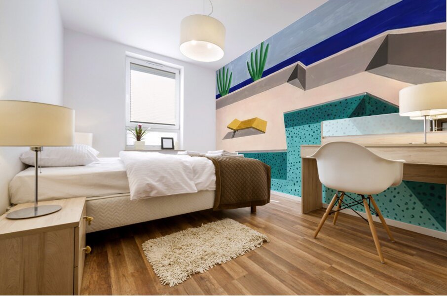 David Hockney Mural print