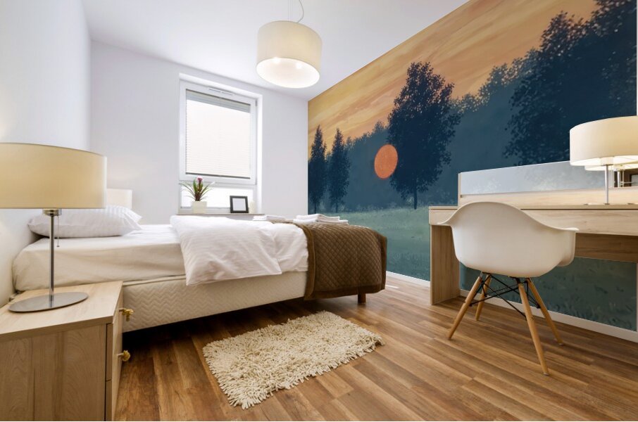 Rene Magritte Mural print