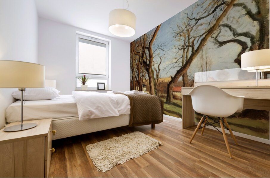 Chestnut Trees at Louveciennes 1872 Camille P Mural print