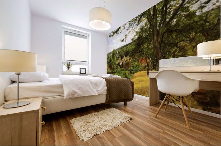 Orchards at Louveciennes 1872 Camille Pissarro Mural print