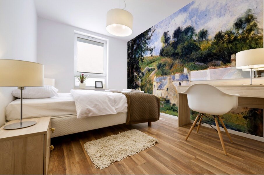 Houses of l Hermitage Pontoise 1879 Camille Pissarro Mural print