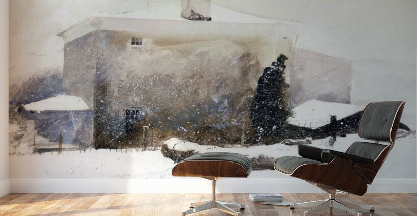First Snow   Contemporary Realism - Andrew Wyeth Wall Murals