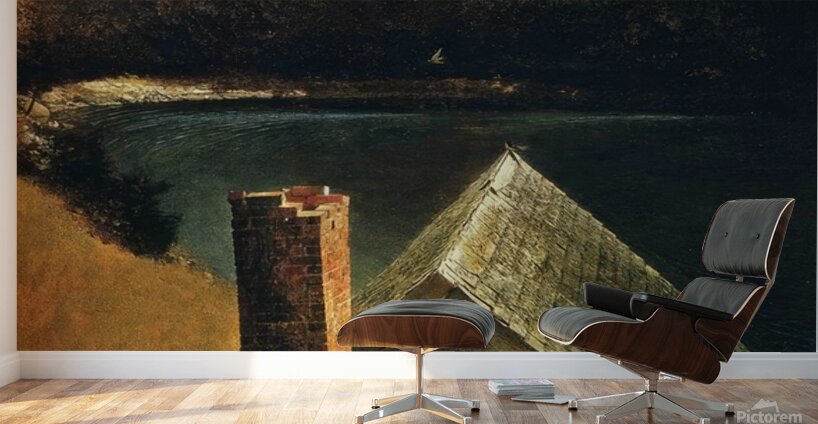 End of Olsons   Regionalism - Andrew Wyeth Wall Murals