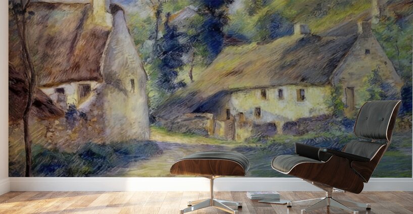 Cottages at Auvers near Pontoise 1879 Camille Wall Murals