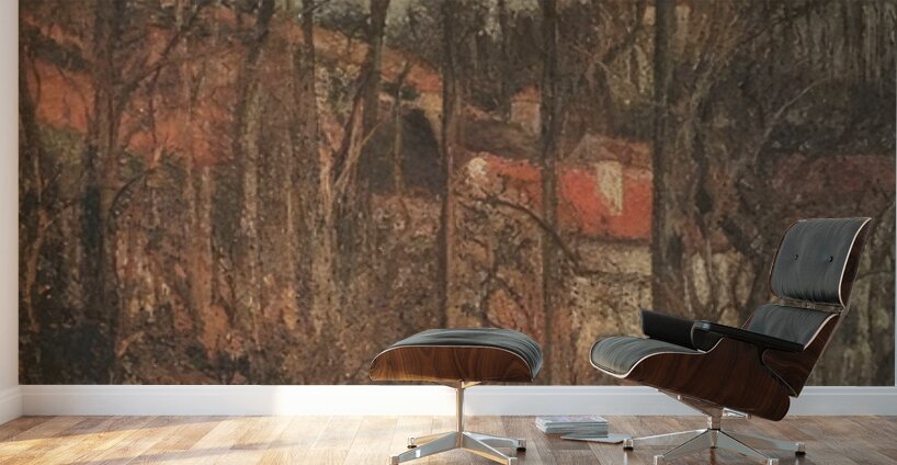 Grey Day Banks of the Oise 1878 Camille Pissa Wall Murals