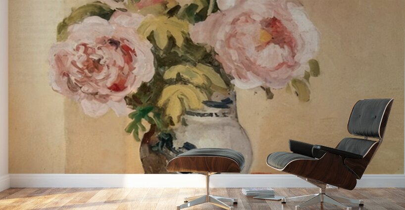 Pink Peonies 1873 Camille Pissarro Wall Murals