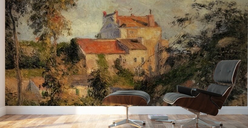 Les mathurins Pontoise 1877 Camille Pissarro. Wall Murals