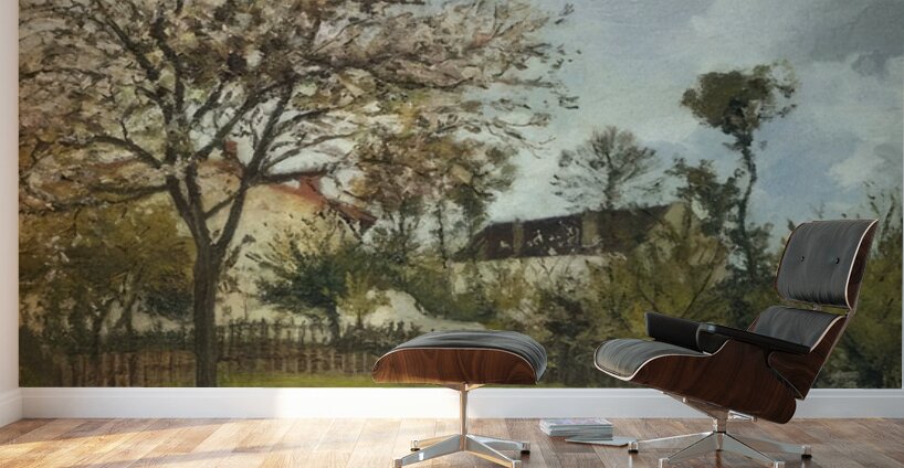 Landscape at Louveciennes 1870 Camille Pissaro Wall Murals