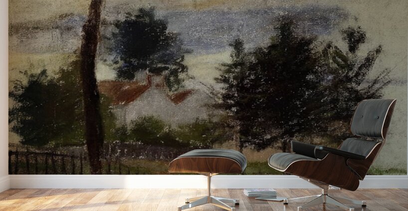 Landscape at Louveciennes 1869 Camille Pissarro Wall Murals