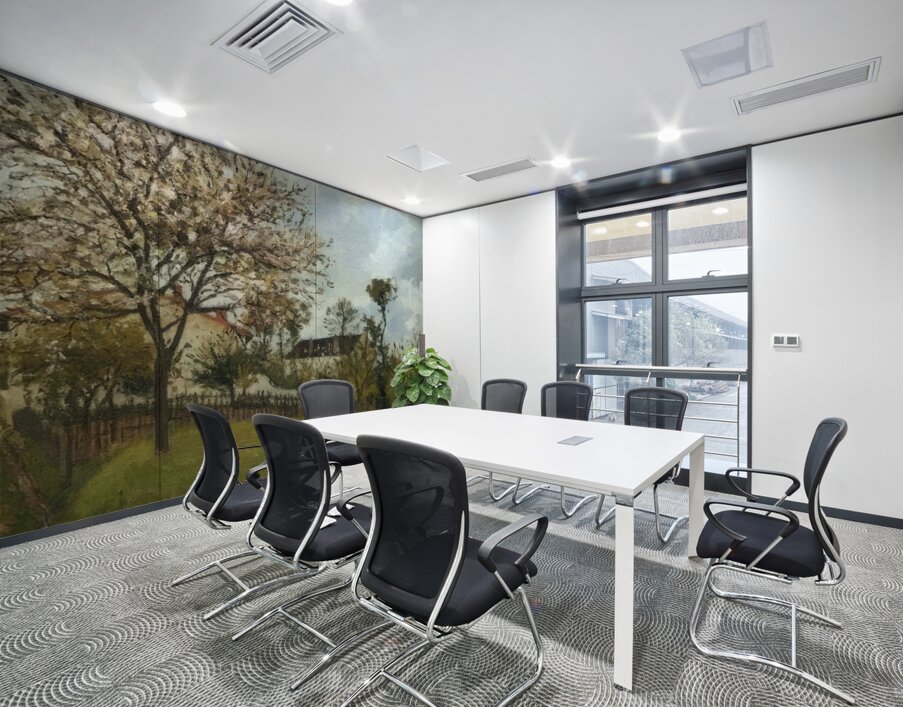 Landscape at Louveciennes 1870 Camille Pissaro Wall Printing