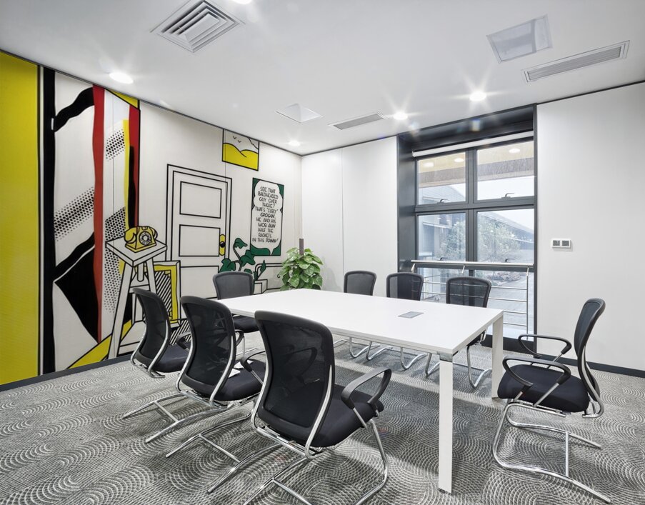 Roy Lichtenstein 6 Wall Printing