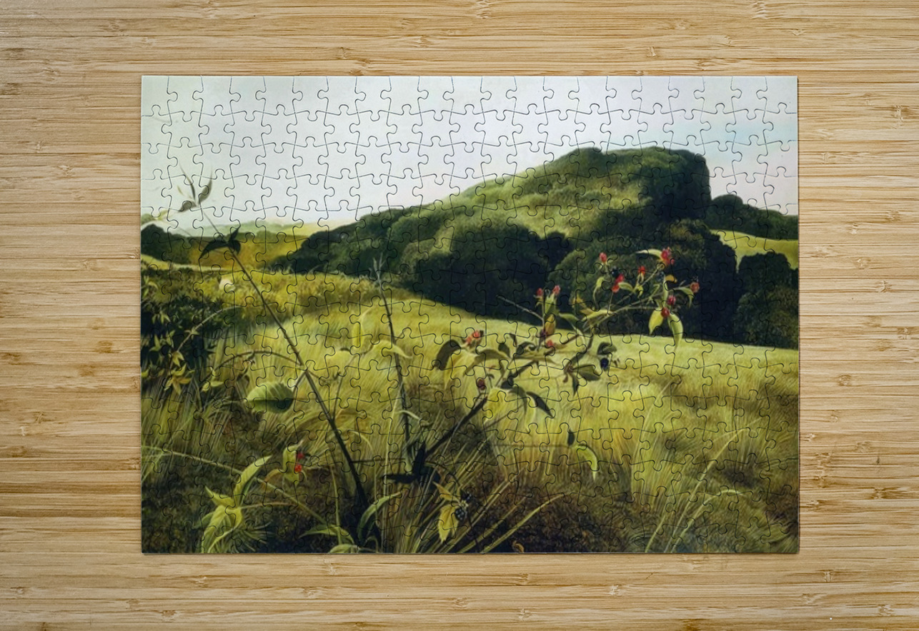 Blackberry Picker   Contemporary Realism - Andrew Wyeth AmericanPainters Puzzle printing