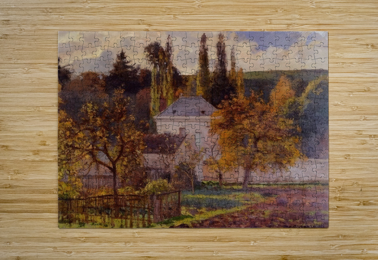 Bourgeois House in l Hermitage Pontoise 1873 AmericanPainters Puzzle printing