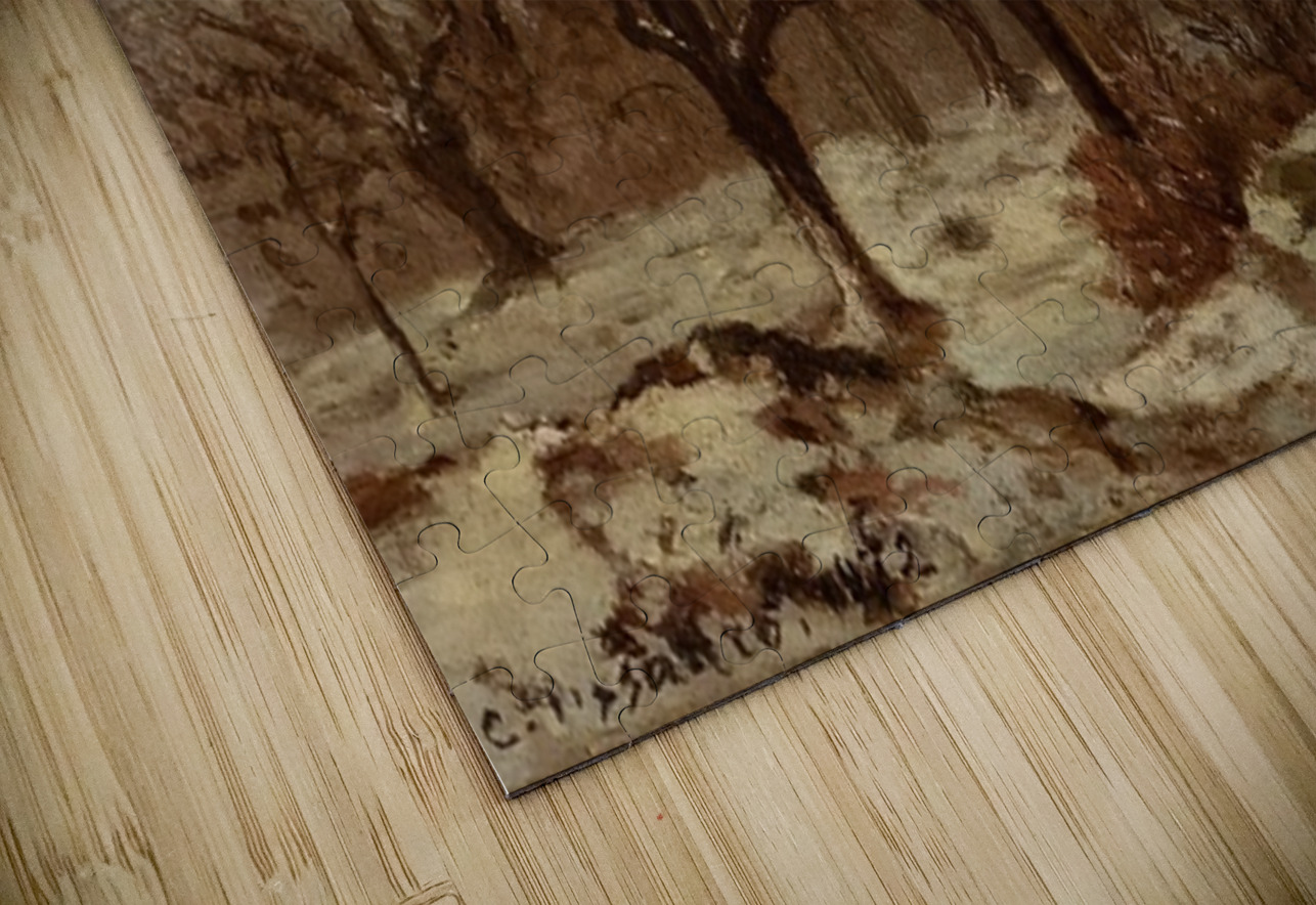 Chestnut Orchard in Winter 1872 Camille Pissarro AmericanPainters Puzzle