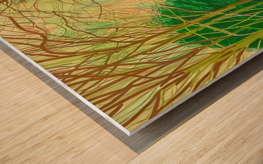 David Hockney 27 Wood print