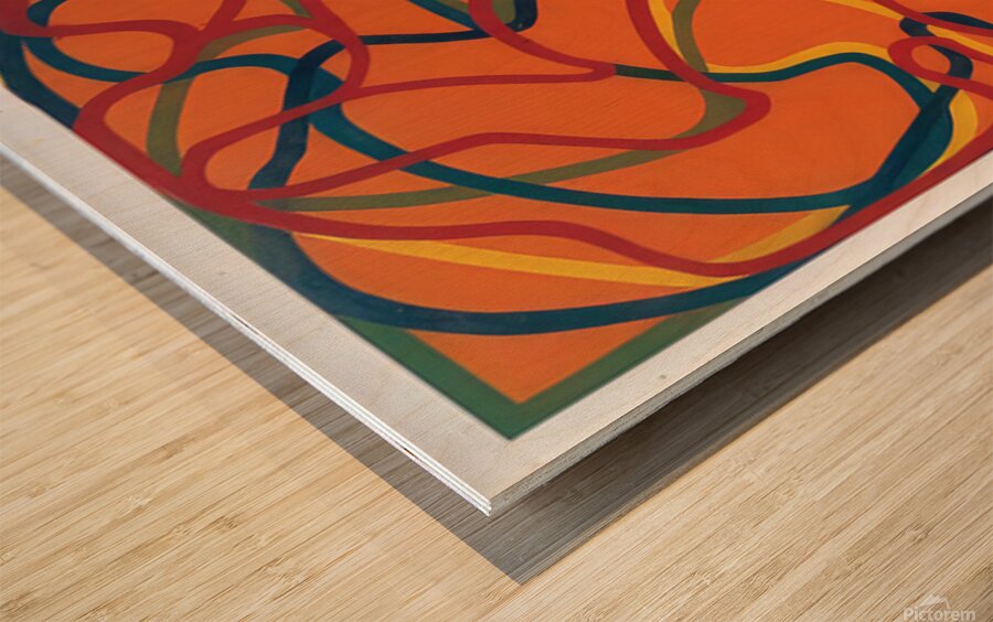 6 Red Rock - Brice Marden Wood print