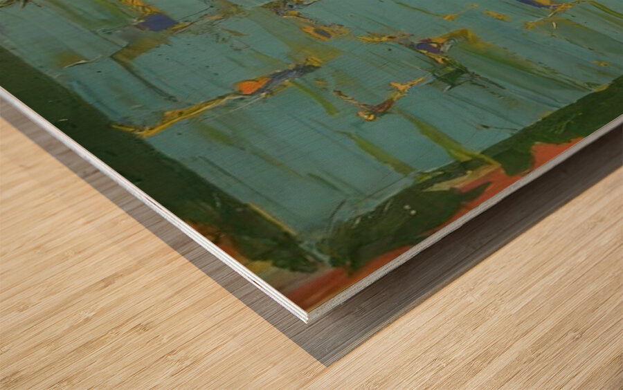 John Hoyland 19 Wood print