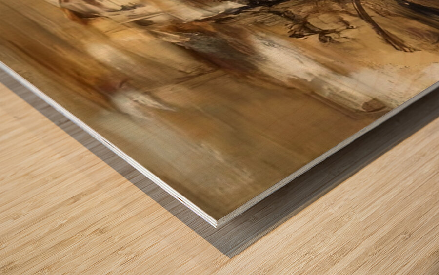 Zao Wo Ki 27 Wood print