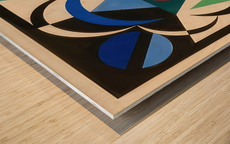 Auguste Herbin 12 Wood print